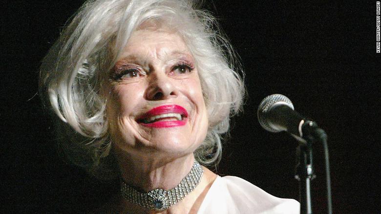 HOLLYWOOD, CA - MARCH 13:  Singer Carol Channing performs at TV Cares: Ribbon of Hope Celebration 2004 on March 13, 2004 at the Academy of Television Arts and Sciences, in Hollywood, California. (Photo by Kevin Winter/Getty Images)