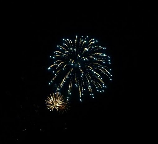 Student Amber Huang (9) watched a firework show with her family while reminiscing about the passing year. Picture Courtesy of Amber Huang. 