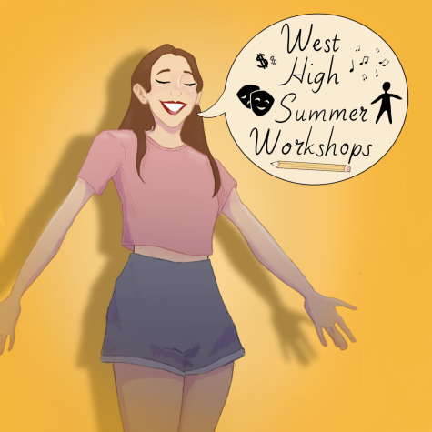 West High’s Summer Workshops will offer five different enrichment opportunities on campus for students between mid-June and early August. Theater Director Ms. Orabuena encourages students to give her workshop a try “if you think you might want to be involved or you just want to come back to school and have fun for a couple weeks.”