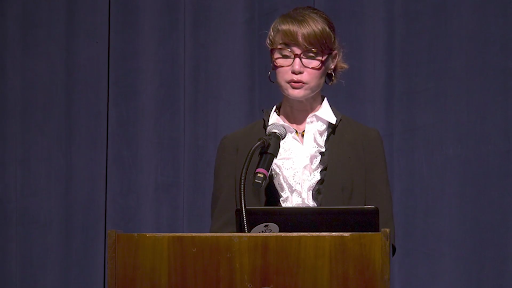 Principal Kara Heinrich opened the ceremony by announcing the Class of 2020 Valedictorian and Teacher of the Year.
Photo courtesy of West High.