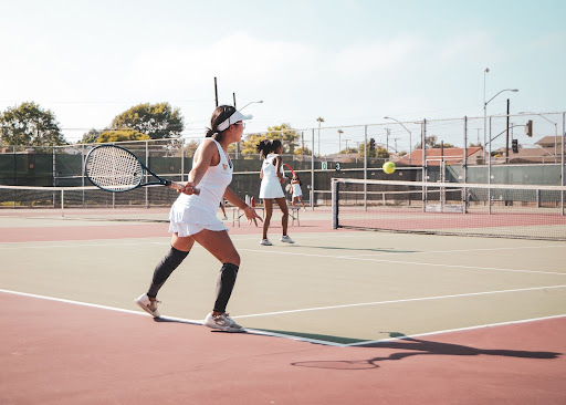 For the West High Girls’ Tennis Team, First Serve was an event filled to the brim with suspenseful games. During their first set, Sarah Han (11) and Jasmin Cuaresma (11) played to a tiebreaker against Rosemead. “It was super stressful, but we were still proud of ourselves since we put up a fight,” Cuaresma said.