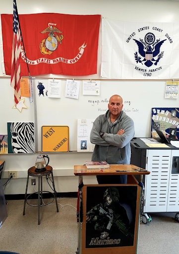 Having served in the military and now as a Computer Science and Math teacher at West, Mr. Reyes decorated his classroom with posters reflecting his life experiences. He hopes to “live up to expectations of the wars of the past, live by example for the wars of the present and hope to be used as a model for the wars of the future.”