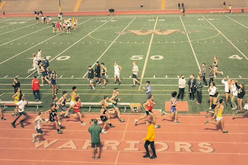 After a long wait, the Warrior Mile was back and better than ever! On a beautiful Wednesday evening, with a great west coast breeze, the long beloved Cross Country Meet kicked off. Runners, parents, and coaches from all across the South Bay arrived at West to be a part of the ecstatic event. JV Runner Aaron Liu (11) described his experience at the meet: “With everyone cheering us on and the music playing, it always gets us in the groove to run fast.” The night ended with so many personal records (PR) for many of our Warrior runners, and it was a great success. 