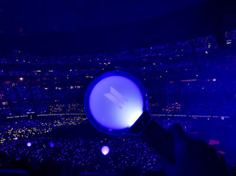 BTS performs in front of live audiences once again for their “Permission to Dance” tour while fans enjoy their performance, holding up their light sticks (known as Army Bombs) to the tune of the melody. The group, which made history in the past year through their wins at the American Music Awards, represented growth in the popularity of Asian media. Mrs. Lee stated, “it is so impactful and powerful… that Korean culture is featured and available to so many more people.” Photo courtesy of Jasmin Cuaresma (11).
