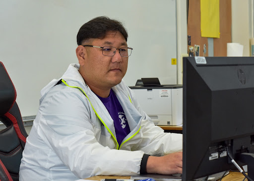 Mr. Jin prepares for his presentation for his next class. Introduction to Data Science is one of West High’s new classes that provides helpful tools to immerse yourself in the world of math and science.