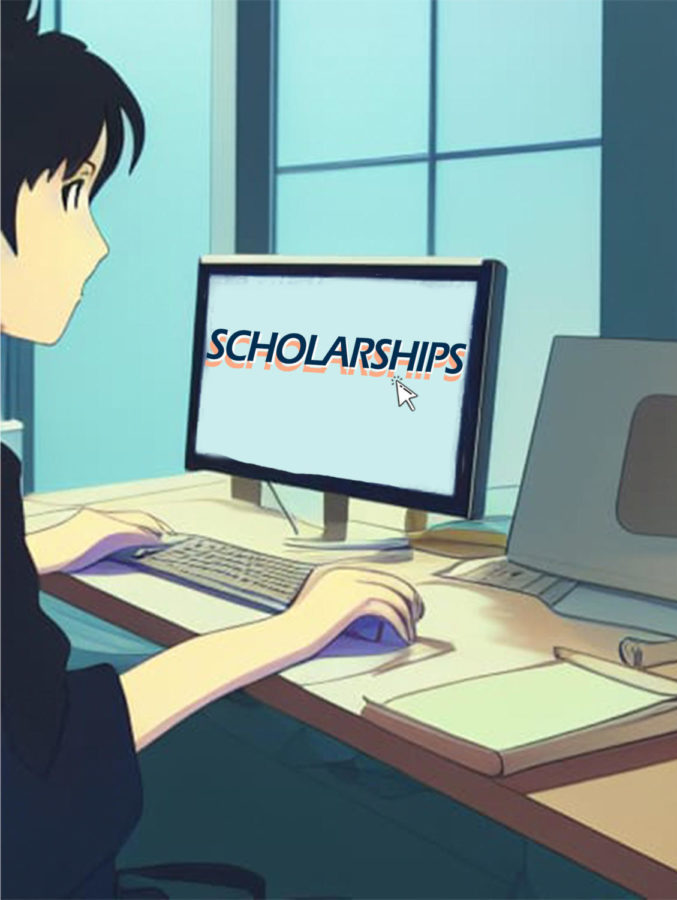 Searching+for+the+right+scholarships+can+be+daunting+for+high+school+seniors.+Luckily%2C+there+are+plenty+of+out-of-the-ordinary+scholarships+for+the+class+of+2023+application+season.+%28AI+Art%2FPhoto+by+Sullivan+Kolakowski%29