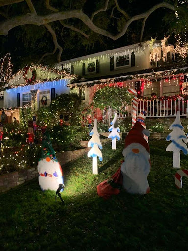 Houses along Torrance’s Candy Cane Lane are decked out in festive lights and decorations for all to enjoy. The attraction is available until the end of December. Photo courtesy of Catherine Jonaris (12).