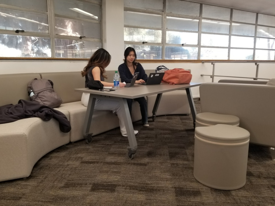As the second semester begins, students take advantage of the comforts of the new Warrior Loft as a quiet space to study. The Loft was originally created as a way to better utilize the library space. Now refurbished, the Warrior Loft provides an opening environment for students to both work and relax.