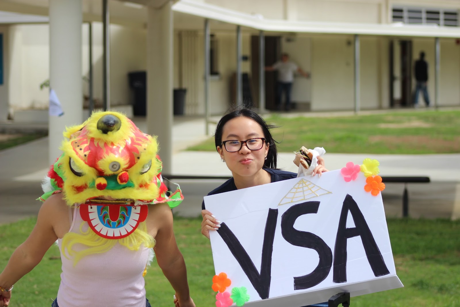 Holding up colorful signs and wearing traditional lion heads, the Vietnamese Student Alliance students show their love and pride for their club. Whether it’s interesting costumes or good vibes, VSA has it all. Find clubs like this and others only during West High’s Club Rush! 