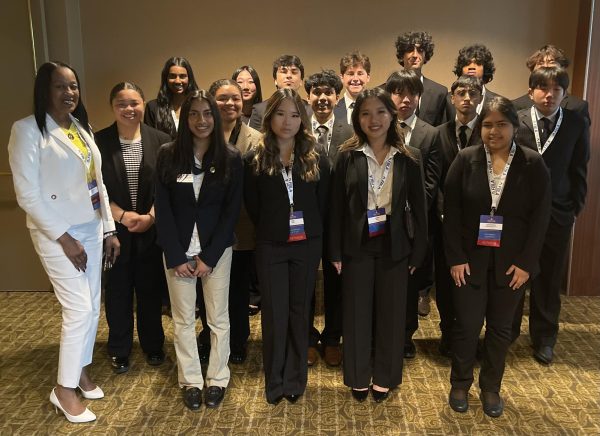 FBLA competing members gather for a group photo at their State Leadership Conference on April 12. Held in Anaheim, schools across the state of California gathered to compete and qualify for the national conference in the near future.