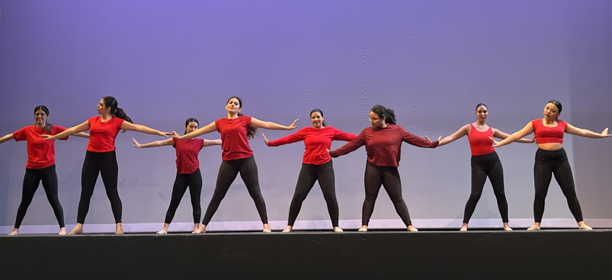 As the beat drops, members of the Intermediate Dance team strike a pose. West High’s intermediate dance looked better than ever in their Fall Showcase. So, get ready to watch the next show because they just keep improving!