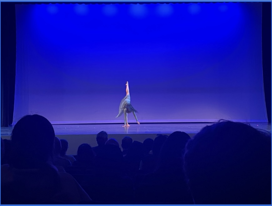 Nandini Singh (12), a senior in Advanced Dance, performs an illusion in her solo. The crowd cheered and gasped as she executed this difficult yet entertaining move. 