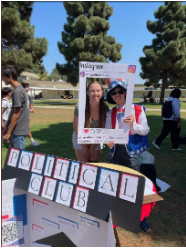 Political Club attracted new members by their interactive stand at West High’s Club Rush. PC hopes to provide students with a greater insight into the political scene so that they can make well-informed decisions as they employ their voices to the world. (Left to Right: Amanda Bruers (12), Ethan Lam (12). Photo courtesy of Amanda Bruers.
