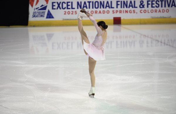 West High senior Charlotte Moo spins gracefully as she skates her way to fifth place at the Senior Women’s Free Skate during the Excel National Finals in Colorado Springs. Every majestic stunt she successfully pulled off during that event was the result of years of dedication on the ice. The performances demonstrated one of multiple sides to her personal development and impact on those who look up to her.

