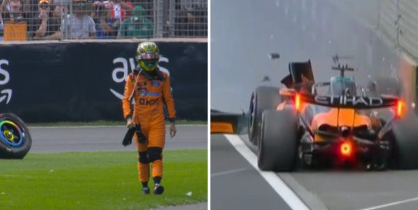 Australian Formula 1 driver Oscar Piastri walks back toward the pit lane after crashing his McLaren during the reconnaissance lap at his home races in Melbourne. The damage forced Piastri into a DNS before the race began, silencing the crowd's hopes for his success at the competition. The moment revived a familiar paddock joke: Has Piastri inherited the infamous “home race curse” from his “father,” Charles Leclerc?

